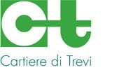 Cartiere di Trevi logo with green and white design featuring stylized letters and company name