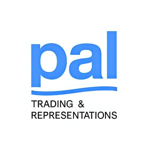 PAL Trading and Representations logo in blue with underline