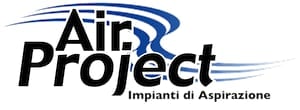 Air Project logo with blue swoosh design and text for implants and aspiration services